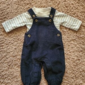 Newborn Carter's Blue Overalls